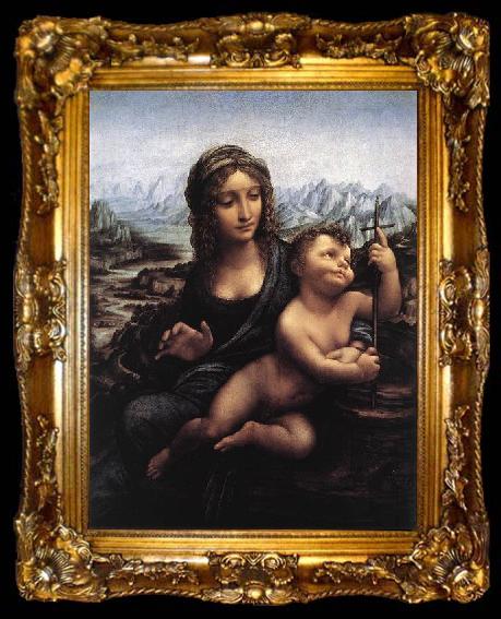 framed  LEONARDO da Vinci Madonna with the Yarnwinder, ta009-2